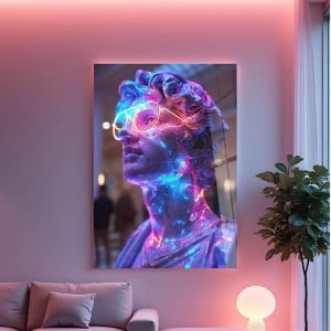 Hhlneon tablou decorativ pe sticla securizata 70x100 cm, multicolor - Verificat A · Re-Bloom - Img 2