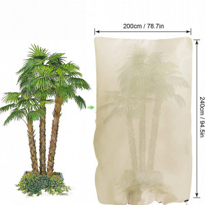 Husa de protectie a plantelor de inghet Hydrogarden, bej, polipropilena, 200 x 240 cm