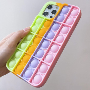 Husa de protectie pentru iPhone 11 Pop it KinderPub, silicon, multicolor, 6.1 inchi - Img 3