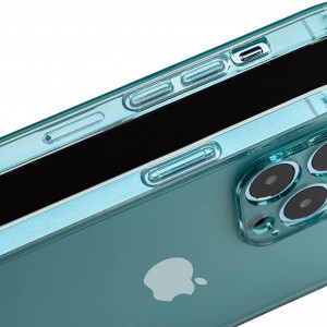 Husa de protectie pentru iPhone 12 Tigratigro, TPU, albastru opac, 6,1 inchi - Img 2
