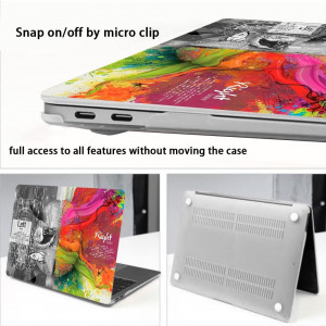 Husa de protectie pentru MacBook Pro 2021-2023 Mushui, plastic, multicolor, 14 inchi