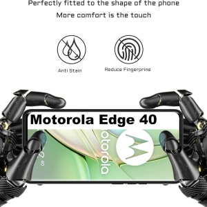 Husa de protectie pentru Motorola Edge 40 Pro Lemxiee, TPU, negru, 6,67 inchi