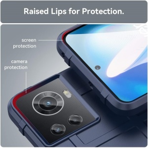 Husa de protectie pentru OnePlus 10R RonRun, TPU, negru, 6,7 inchi