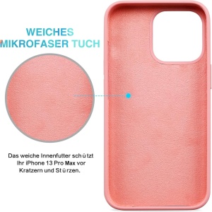 Husa de protectie pentruiPhone 13 Pro Max Imikoko, silicon, roz, 6,7 inchi