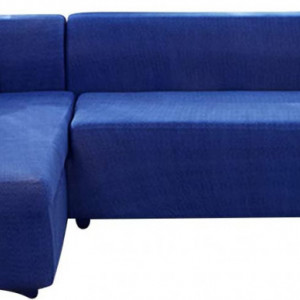 Husa pentru canapea de 4 locuri MIYOU YOUMI, lycra, albastru, 240-270 cm - Img 2