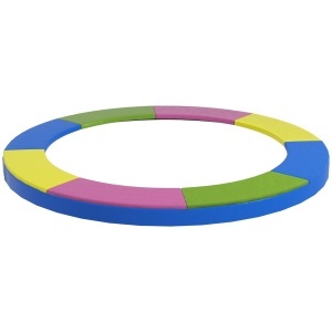 Husa pentru trambulina Ø305cm, plastic/PE/spuma EPE, inaltime 30cm, pliabila, potrivita trambulina Ø305cm/10ft, multicolor - Verificat A · Re-Bloom