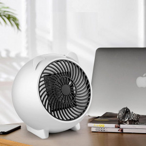 Incalzitor ceramic cu ventilator Sousnous, 500W, ABS, alb, 16,3 x 16 x 13,2 cm - Img 2