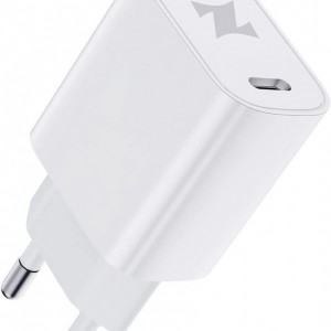 Incarcator USB Tipe C Zloer, alb, 20W, 8 x 4 x 2,5 cm - Img 1