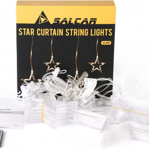 Instalatie tip plasa SALCAR, LED, alb cald, 300 x 100 cm - Img 2