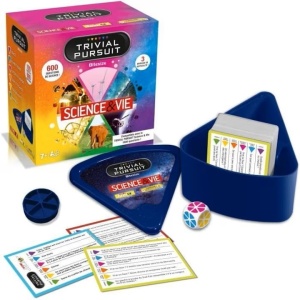 Joc educativ Trivial Pursuit Travel Science & Life, Winning Moves, 600 intrebari, 2-6 jucatori, Resigilat, Grad A - Img 4