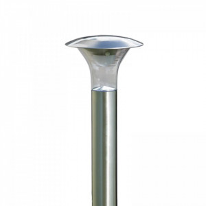 Lampa cu incarcare solara Jolin, LED, otel inoxidabil/plastic, argintiu, 18 x 66 cm - Img 1