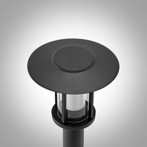 Lampa cu senzor de miscare Gregory, LED, otel inoxidabil/policarbonat, gri inchis, 20 x 76 cm - Img 6