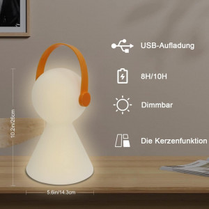 Lampa LED GGII, plastic, alb, 26 x 14,3 cm - Img 4