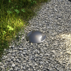 Lampa pentru gradina Helene, LED, aluminiu/sticla, argintiu, 9,5 x 2 x 8,8 cm - Img 2