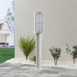 Lampa pentru gradina Kelini, aluminiu/plastic, alb, 12 x 65 cm - Img 7