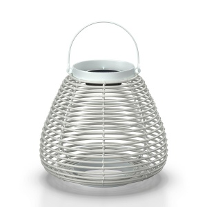 Lampă solară Anina , albă, metal/plastic