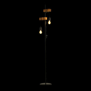 Lampadar Acuff, metal, negru, 166,5 x 25 x 20,5 cm - Img 4