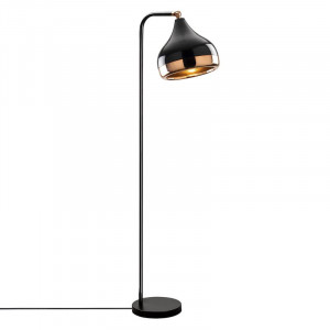 Lampadar Folse, metal, negru, 120 x 30 x 31 cm - Img 3
