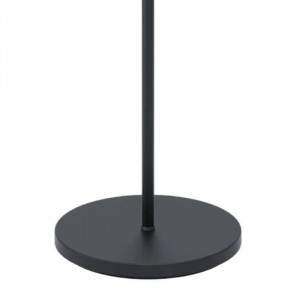 Lampadar Geminiano, metal/bumbac, negru, 151,5 x 38 x 38 cm