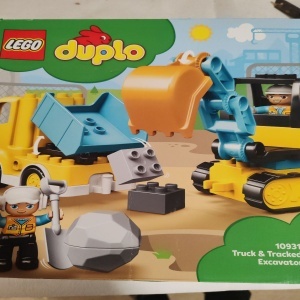 LEGO® DUPLO - Camion si excavator pe senile 10931, 20 piese, Resigilat, Grad A