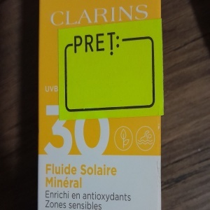 Lotiune pentru fata cu protectie solara Clarins Mineral Sun Care Fluid, SPF 30, 30 ml, Resigilat, Grad A - Img 2