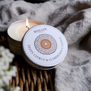 Lumânare Parfumată Zesty Citrus & Gardenia, Scullys, 150 g, 30h - Img 2