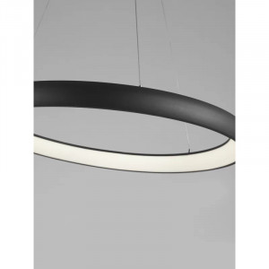Lustra tip pendul Benkelman, LED, metal/acril, negru, 81 x 120 cm, 50W