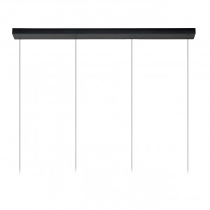 Lustra tip pendul Lorenz, 4 lumini, LED, metal, negru, 120 x 10 x 180 cm