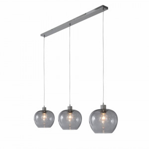 Lustra tip pendul Lotus IV, metal/sticla, 132 x 150 x 25 cm - Img 1