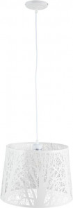 Lustra tip pendul, metal, alba, 35 x 110 x 35 cm, 60w - Img 3