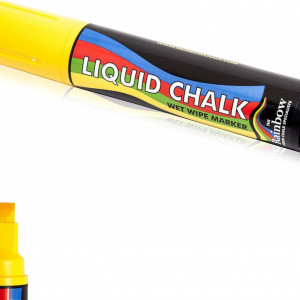 Marker cu creta lichida Rainbow Chalk, galben, 15 mm