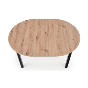Masa extensibila HM Ringo stejar/negru, 76x102x102/142 cm - Img 3