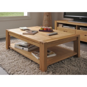 Masuta de cafea cu 1 polita stejar natur Ethan