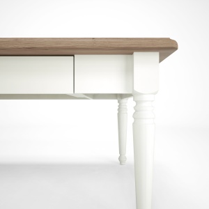 Masuta de cafea cu 1 sertar alb/stejar natur Provence - Img 3