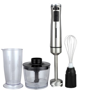 Mixer vertical Heinner HHB-DC1000SSBK , 1000w, viteza variabila + turbo, tel, Tocator, Negru cu insertii inox - Img 1