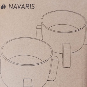 Navaris set 2 boluri ceramice pisici si caini 550 ml, suporturi bambus inaltat, fara plastic, detasabile, gri - Verificat A · Re-Bloom - Img 5