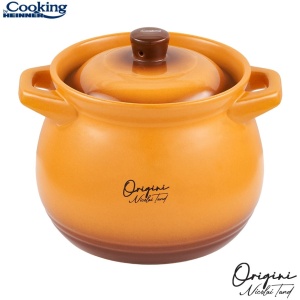 Oala ceramica cu capac Cooking by Heinner - Origini Chef Nicolai Tand, 17 x 18 cm, 4.5 L