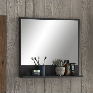 Oglinda de baie Belisma, gri, 60 x 54 x 11 cm - Img 3