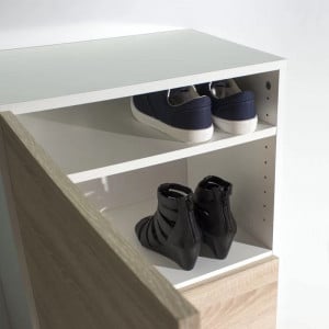 Pantofar Brayden Studio, PAL, alb/natur, 50 x 33 x 118 cm