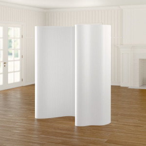 Paravan Staley, alb, 165 x 250 cm - Img 2