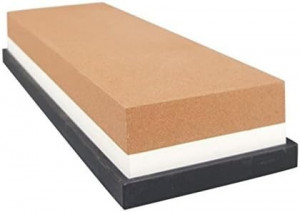 Piatra pentru ascutire Skycabin, corindon/silicon, multicolor, 18 x 3.2 x 6 cm - Img 1