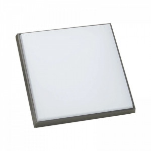 Plafoniera Amra, LED, aluminiu/policarbonat, alb/gri inchis, 30 x 30 x 4,9 cm - Img 6