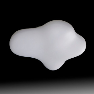 Plafoniera Eos, aluminiu/sticla, alb, 48 x 50 cm - Img 2