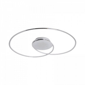 Plafoniera Joline, LED, plastic/metal, alb/crom, 74 x 5,2 cm - Img 1