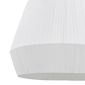 Plafoniera Lindy Vitore, alba, 50 cm diametru, textil, soclu E27 - Img 6