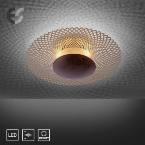 Plafoniera NEVIS, LED, metal, maro, 16 x 45 cm - Img 6