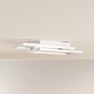 Plafoniera Zeidler, LED, metal/acril, alb, 7 x 53,8 x 24,2 cm