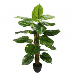 Planta artificiala, verde/negru, 80 x 40 x 40 cm