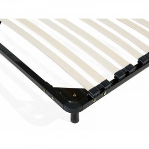 Platforma pat, negru, 24 x 140 x 200 cm - Img 3