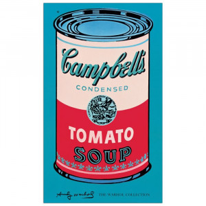 Poster „Campbell's Soup Can”, albastru/rosu, 101 x 61 cm - Img 1